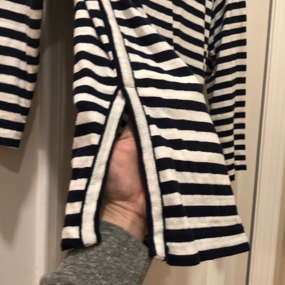 Leith Striped Sweater with Openings on side - Picture 4 of 6